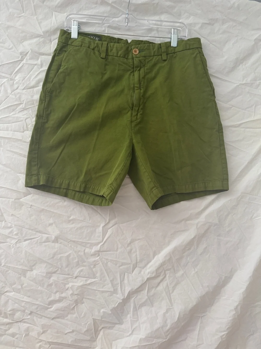 Orvis Olive Green Flat-Front Men's Shorts